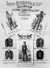 Publicité Levi Strauss, 1880