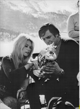 Gunter Sachs et sa femme Brigitte Bardot