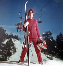 Combinaison de ski rouge