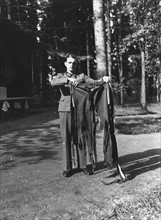 Ripped uniform after a bombing assassination was attempted on July 7, 1944