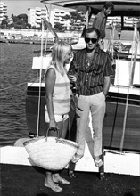 Charles Aznavour et sa femme Ulla Thorsell, 1965