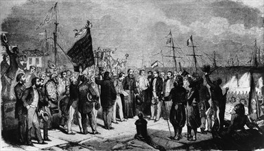 Ankunft von Ferdinand von Lesseps in Alexandria 1858