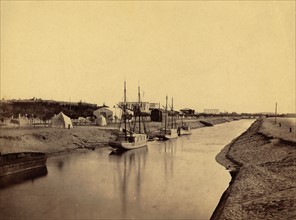 The Suez canal at Ismailia.