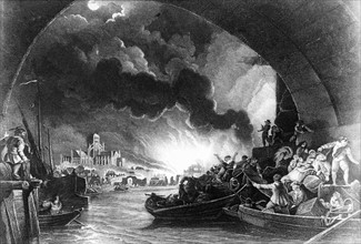 Der grosse Brand von 1666
- Stich von A. H. Pagne nach einem Gem„lde van de Loutherbourgs