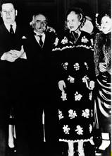 Juan Peron, Praesident, Argentinien, mit Ehefrau Evita