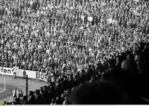 Fussballstadion am Boekelberg in Moenchengladbach beim Spiel Gladbach gegen MSV Duisburg, Bundesliga, Saison 1967/1968