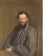Tolstoi, Lew (Leo) Nikolajewitsch - Schriftsteller, Russland - Gemaelde von Iwan Kramskoi