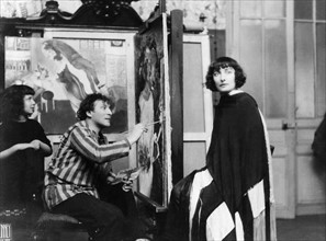 Marc Chagall dans son atelier