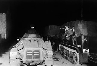 German tanks ready to enter Belgium