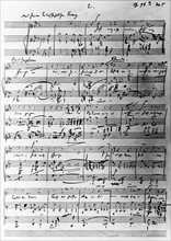 Page d'une partition de Robert Schumann