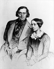 Kaiser, Portrait of Robert Schumann and wife Clara