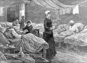 Nightingale, Florence - Krankenschwester, GB/ Krimkrieg, im Lazarett