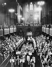 Crowning ceremony of king George VI of the United Kingdom