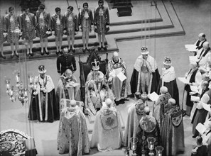Crowning ceremony of king George VI of the United Kingdom