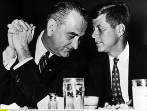 John F. Kennedy et Lyndon Baines Johnson