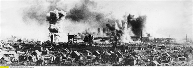 II. Weltkrieg-Stalingrad: zerstîrtes Stalingrad