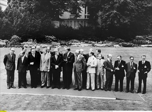 Wirtschaftsgipfel - 4. Treffen der G7 in Bonn - die Regierungschefs im Garten des Kanzleramts