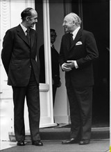 Valery Giscard d'Estaing et Walter Scheel