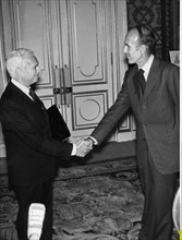 Valéry Giscard d'Estaing et Roger Frey
