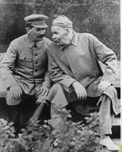 Maxime Gorki et Joseph Staline