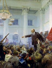 Serov, Lénine proclame le régime soviétique en 1917