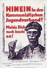 Plakat des Kommunistischen Jugendverbandes