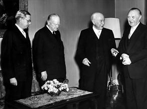 Herbert Hoover in official visit in Germany