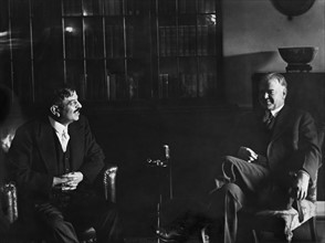 Pierre Laval - mit mit dem amerikanischen Praesidenten Herbert Hoover
