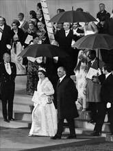 La reine Elisabeth II et Georges Pompidou