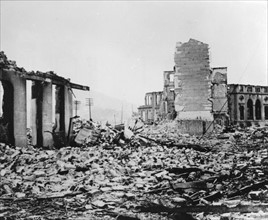 La ville de Guernica en ruines, 1937