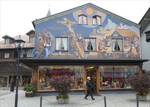 Oberammergau bemalte Hausfassade