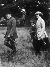 Winston Churchill avec sa femme