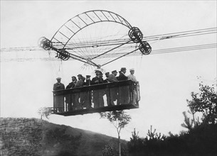 First cable car for passenger transportation, in Spain