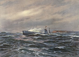 1. WK, U-Bootkrieg in der Nordsee: U-9 unter Kaleu Weddigen vor Helgoland