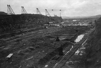 Panama-Kanal, Bauarbeiten, um 1910