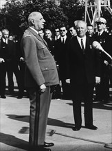 Charles de Gaulle et Nikolaï Podgorny, 1966