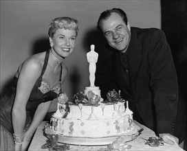 Karl Malden avec Doris Day lors d'une fête