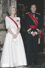 Juan Carlos 1er d'Espagne et la reine Sophia