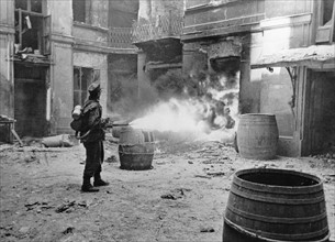 Warschauer Aufstand: Einsatz von Flammenwerfer
