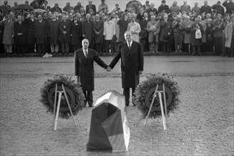 François Mitterrand et Helmut Kohl