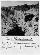 Le Fort de Douamont en février 1916, avant sa destruction