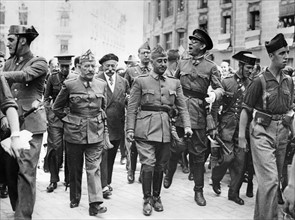Les généraux Francisco Franco et Emilio Mola Vidal, 1936