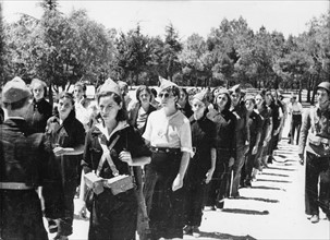 Femmes enrôlées dans une milice républicaine espagnole, 1936