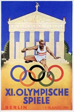 Poster for the Winter OG in Garmisch-Partenkirchen in 1936