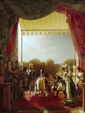 Ducis, Louis XVIII, entouré des membres de la famille royale