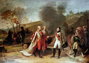 Gros, Entrevue de Napoléon Ier et de François II à Sarutschitz en Moravie