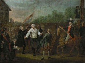 Benazech, Louis XVI et l'Abbé Edgeworth de Firmont au pied de l'échafaud, le 21 janvier 1793