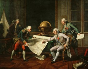 Monsiau, Louis XVI donnant ses instructions au capitaine de vaisseau La Pérouse