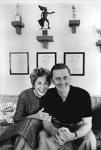 Kirk Douglas et sa femme Anne Buydens