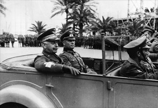 Erwin Rommel (1891-1944) zusammen mit General Gariboldi